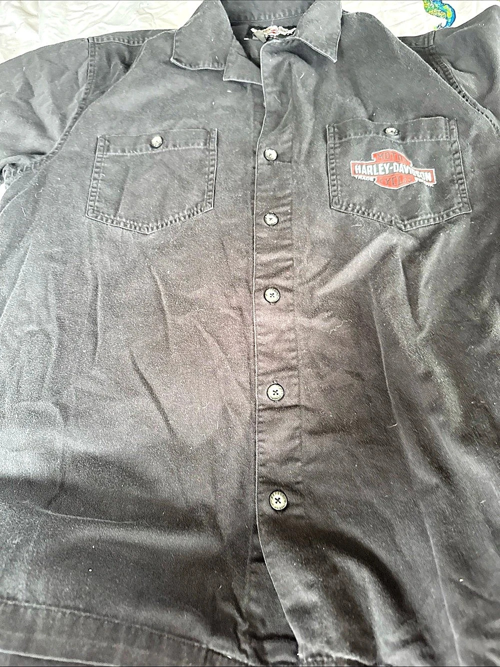 Harley-Davidson Genuine MotorClothes Oil Refinery Graphic Button-Up Shirt Men's
